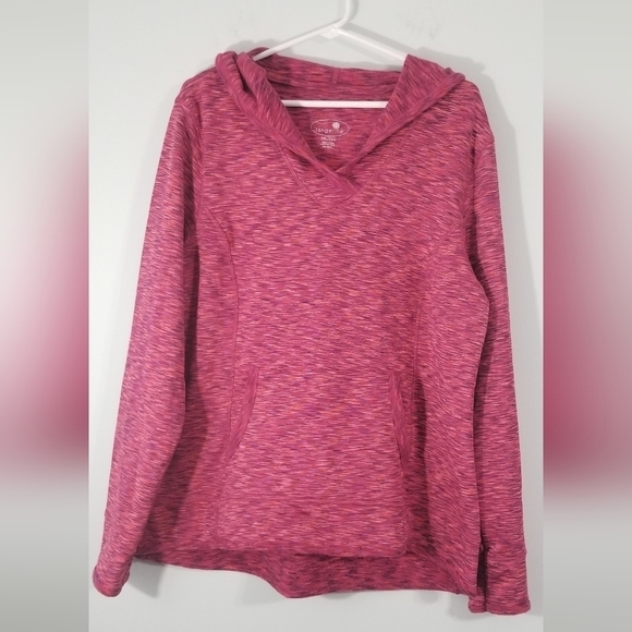 Tangerine Tops - Tangerine Plus Size XXL Hoodie. Vibrant Multi-Color V-Neck w/ Front Hand Pocket.
